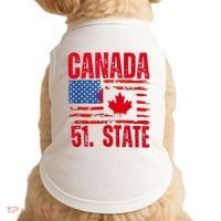 Never 51st State Canada Flag Doggie Tank thumb 0