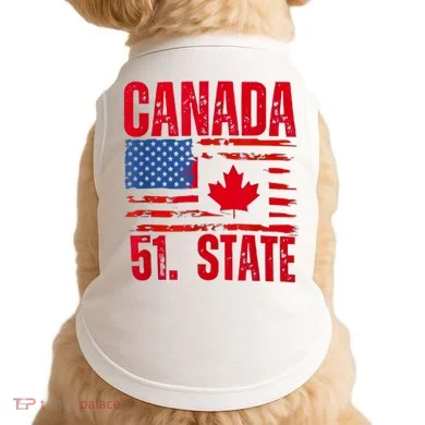 Never 51st State Canada Flag Doggie Tank