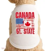 Never 51st State Canada Flag Doggie Tank thumb 0