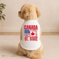 Never 51st State Canada Flag Doggie Tank thumb 2