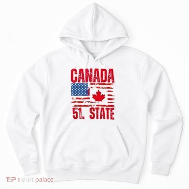 Never 51st State Canada Flag Hoodie