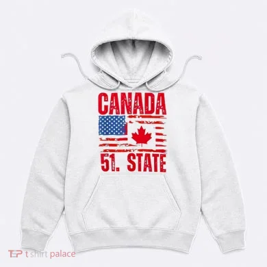 Never 51st State Canada Flag Hoodie
