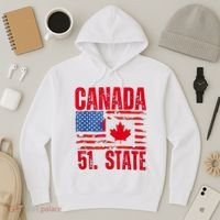 Never 51st State Canada Flag Hoodie thumb 3