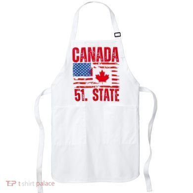 Never 51st State Canada Flag Apron