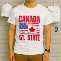 Never 51st State Canada Flag T-Shirt thumb 6