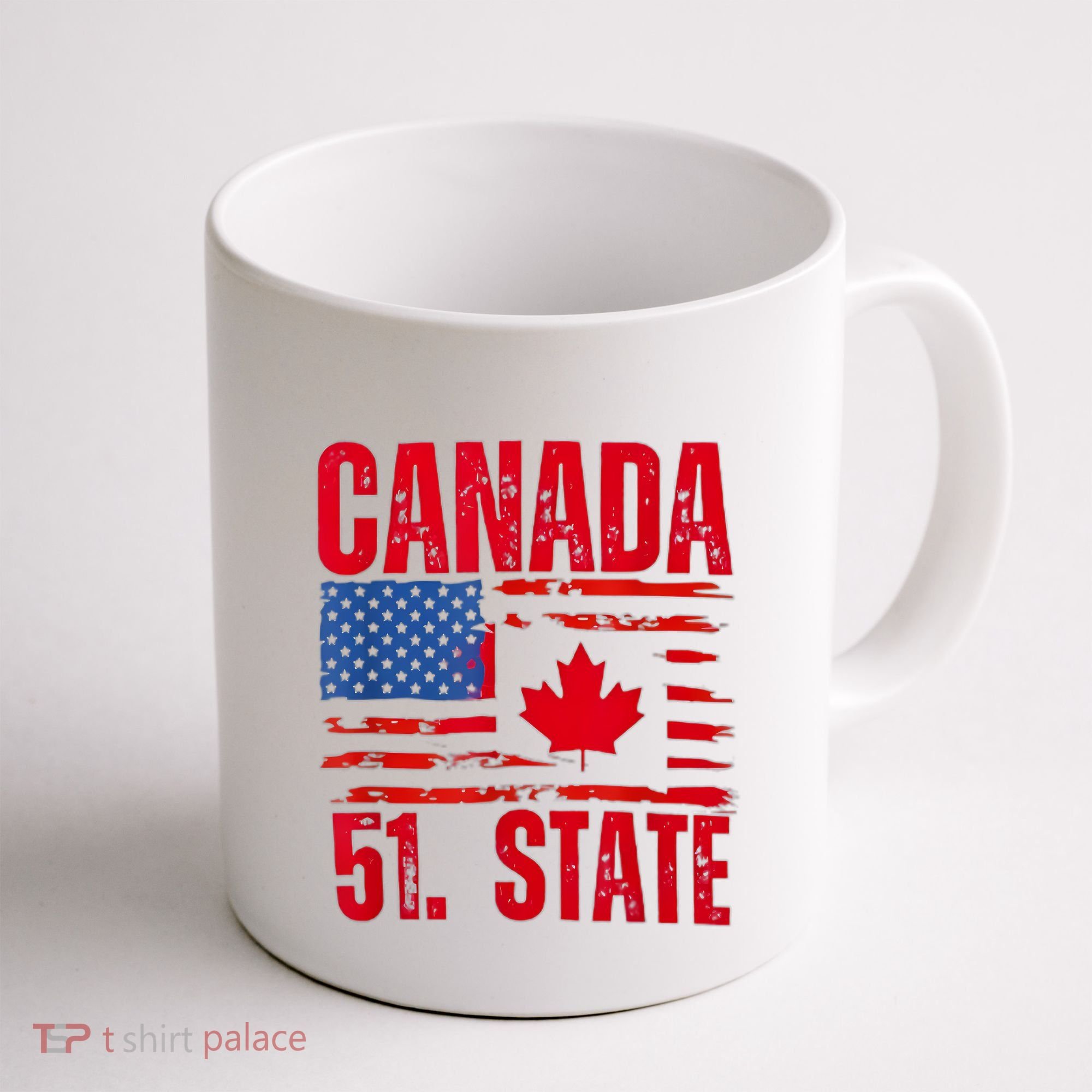 Never 51st State Canada Flag Coffee Mug