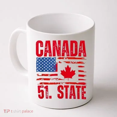 Never 51st State Canada Flag Coffee Mug