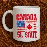 Never 51st State Canada Flag Coffee Mug thumb 2