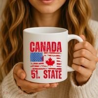 Never 51st State Canada Flag Coffee Mug thumb 3