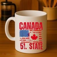 Never 51st State Canada Flag Coffee Mug thumb 4