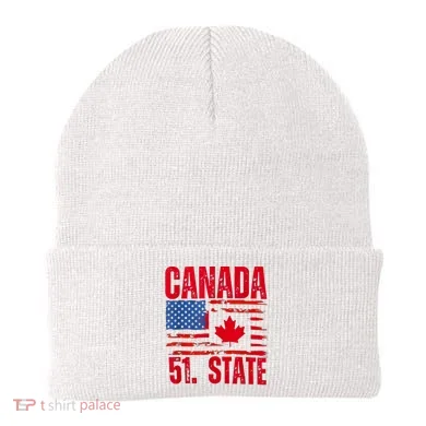 Never 51st State Canada Flag Beanie