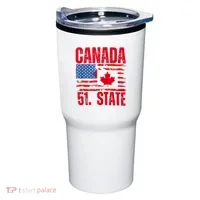 Never 51st State Canada Flag Tumbler thumb 0