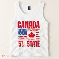 Never 51st State Canada Flag Tank Top thumb 2