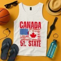 Never 51st State Canada Flag Tank Top thumb 4