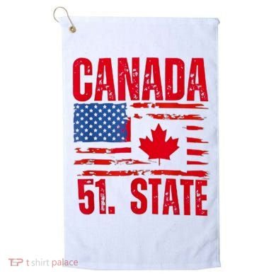 Never 51st State Canada Flag Golf Towel