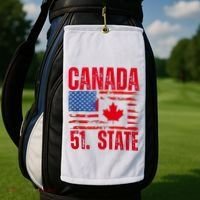 Never 51st State Canada Flag Golf Towel thumb 2