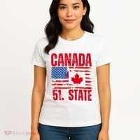 Never 51st State Canada Flag Women's T-Shirt thumb 4