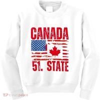 Never 51st State Canada Flag Kids Sweatshirt thumb 0