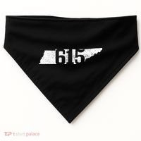 Nashville 615 Area Code Tennessee State Map Pride Music City USA-Made Doggie Bandana thumb 0