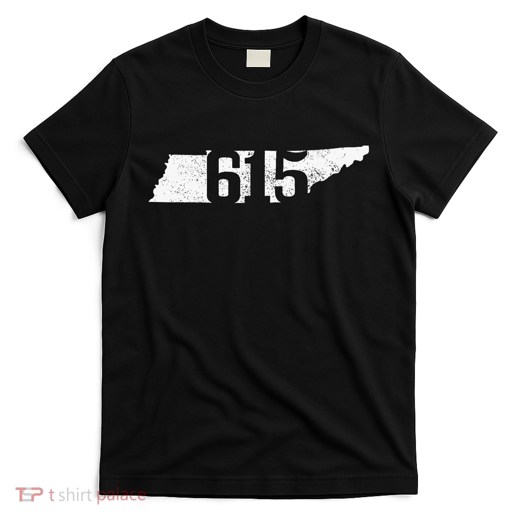 Nashville 615 Area Code Tennessee State Map Pride Music City T-Shirt