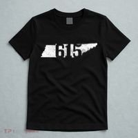 Nashville 615 Area Code Tennessee State Map Pride Music City T-Shirt thumb 5