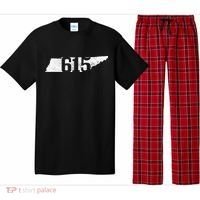 Nashville 615 Area Code Tennessee State Map Pride Music City Pajama Set thumb 0