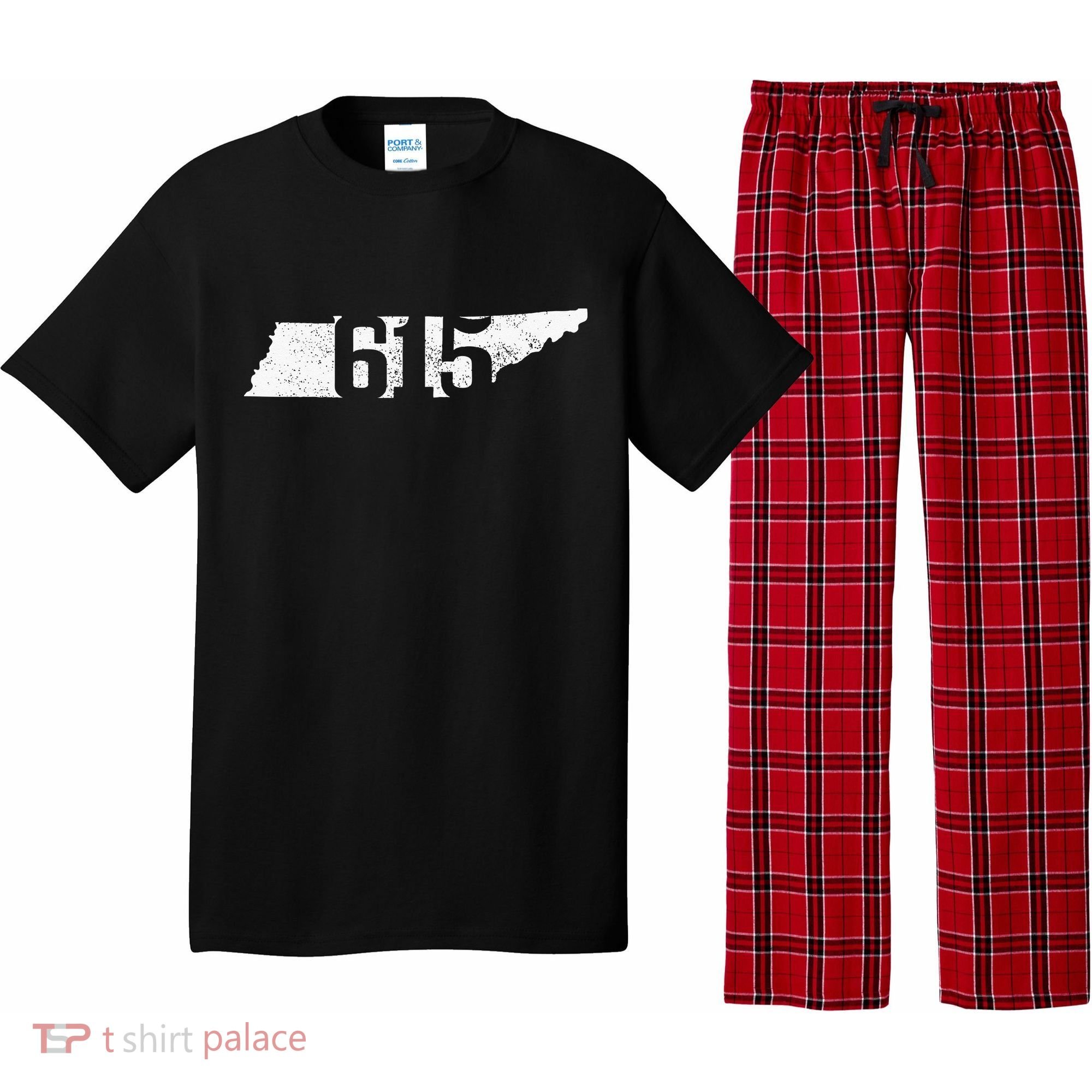 Nashville 615 Area Code Tennessee State Map Pride Music City Pajama Set