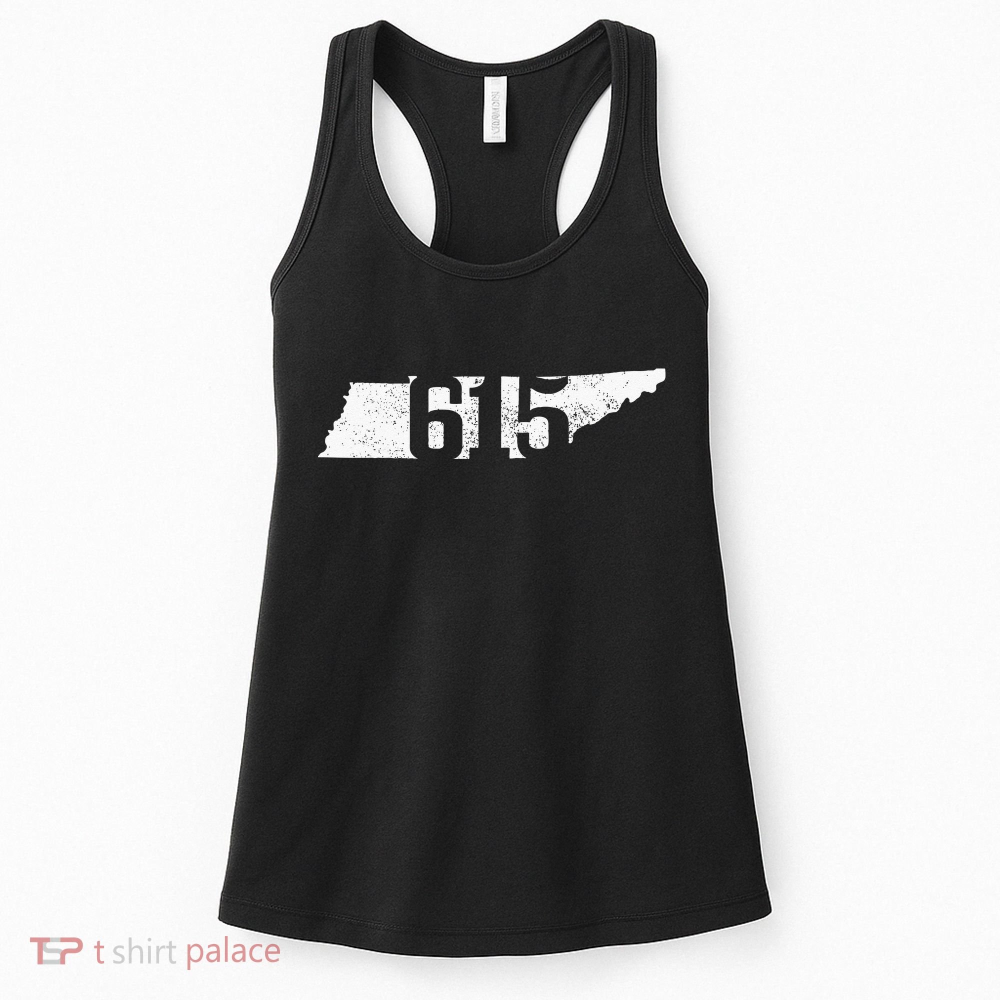 Nashville 615 Area Code Tennessee State Map Pride Music City Women's Tank Top