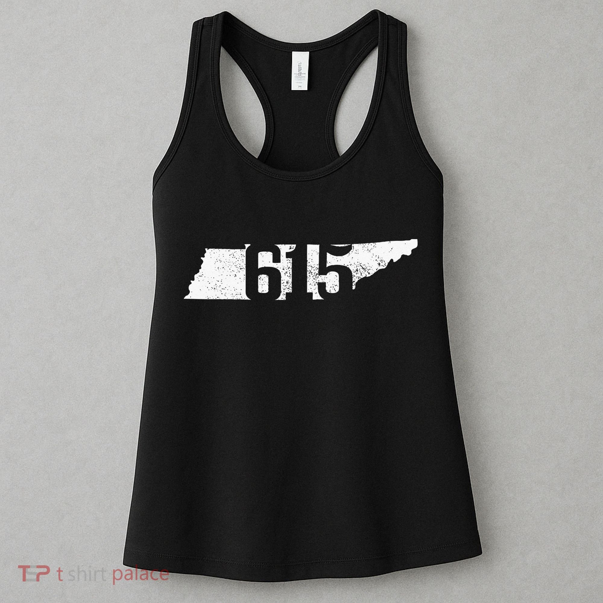 Nashville 615 Area Code Tennessee State Map Pride Music City Women's Tank Top