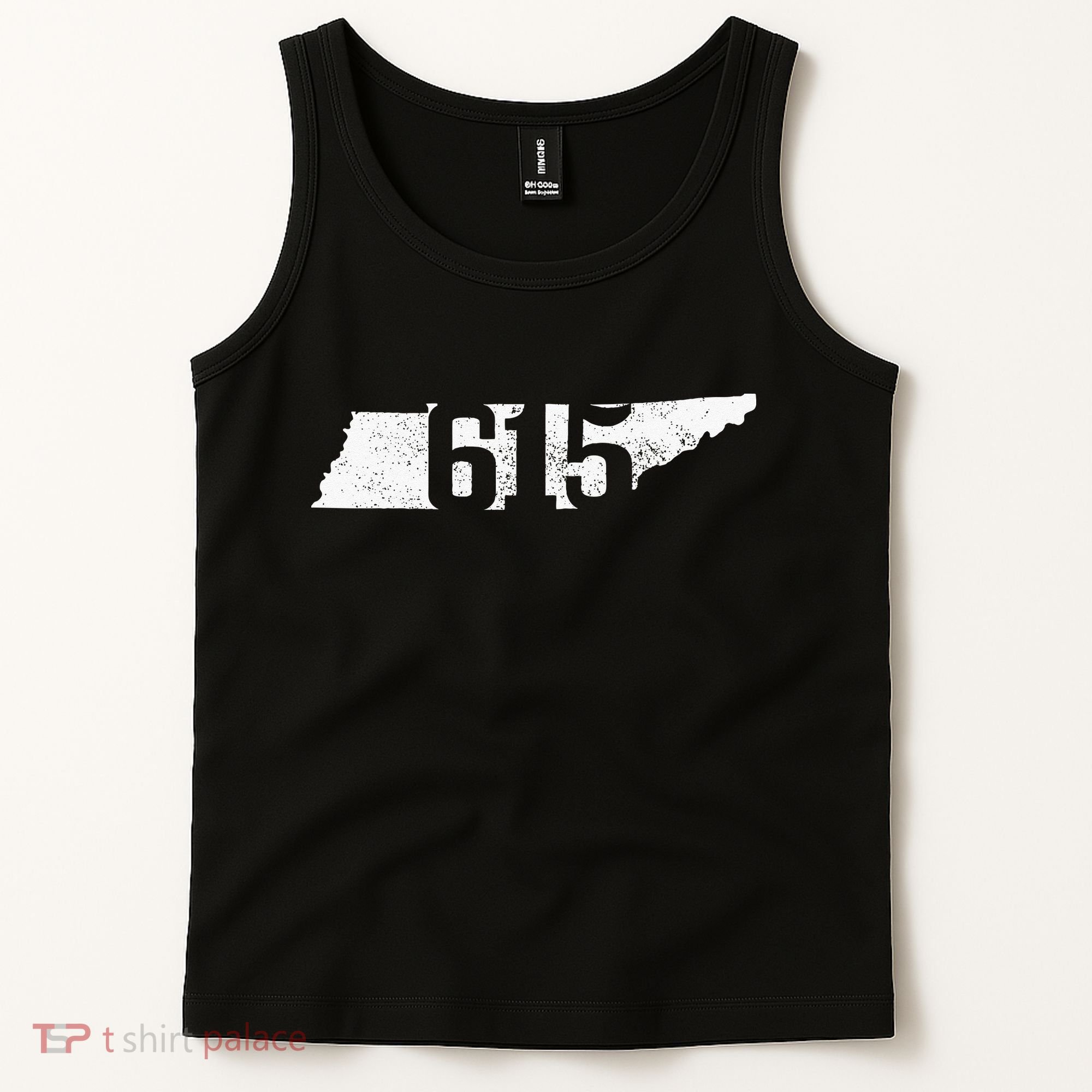 Nashville 615 Area Code Tennessee State Map Pride Music City Tank Top