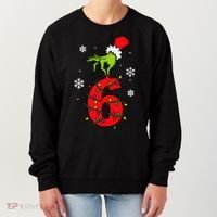 Number 6 Matching 67 Meme 6-7 Family Christmas Women's Sweatshirt thumb 0