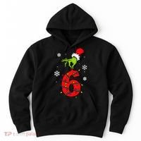 Number 6 Matching 67 Meme 6-7 Family Christmas Hoodie thumb 0