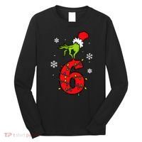 Number 6 Matching 67 Meme 6-7 Family Christmas Long Sleeve Shirt thumb 0