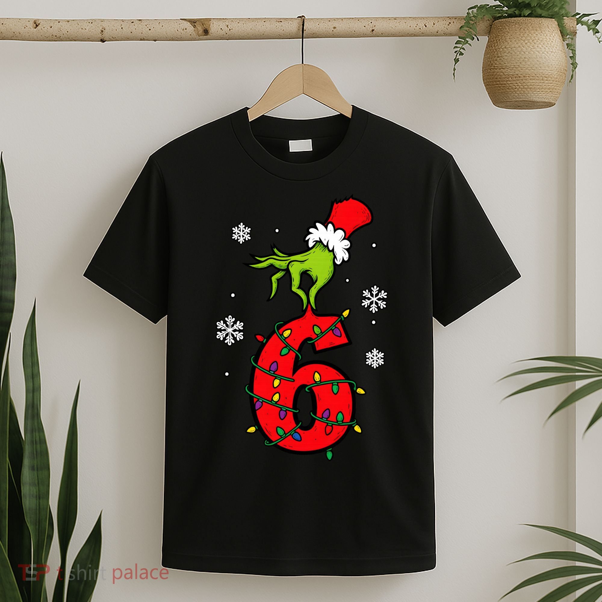 Number 6 Matching 67 Meme 6-7 Family Christmas T-Shirt
