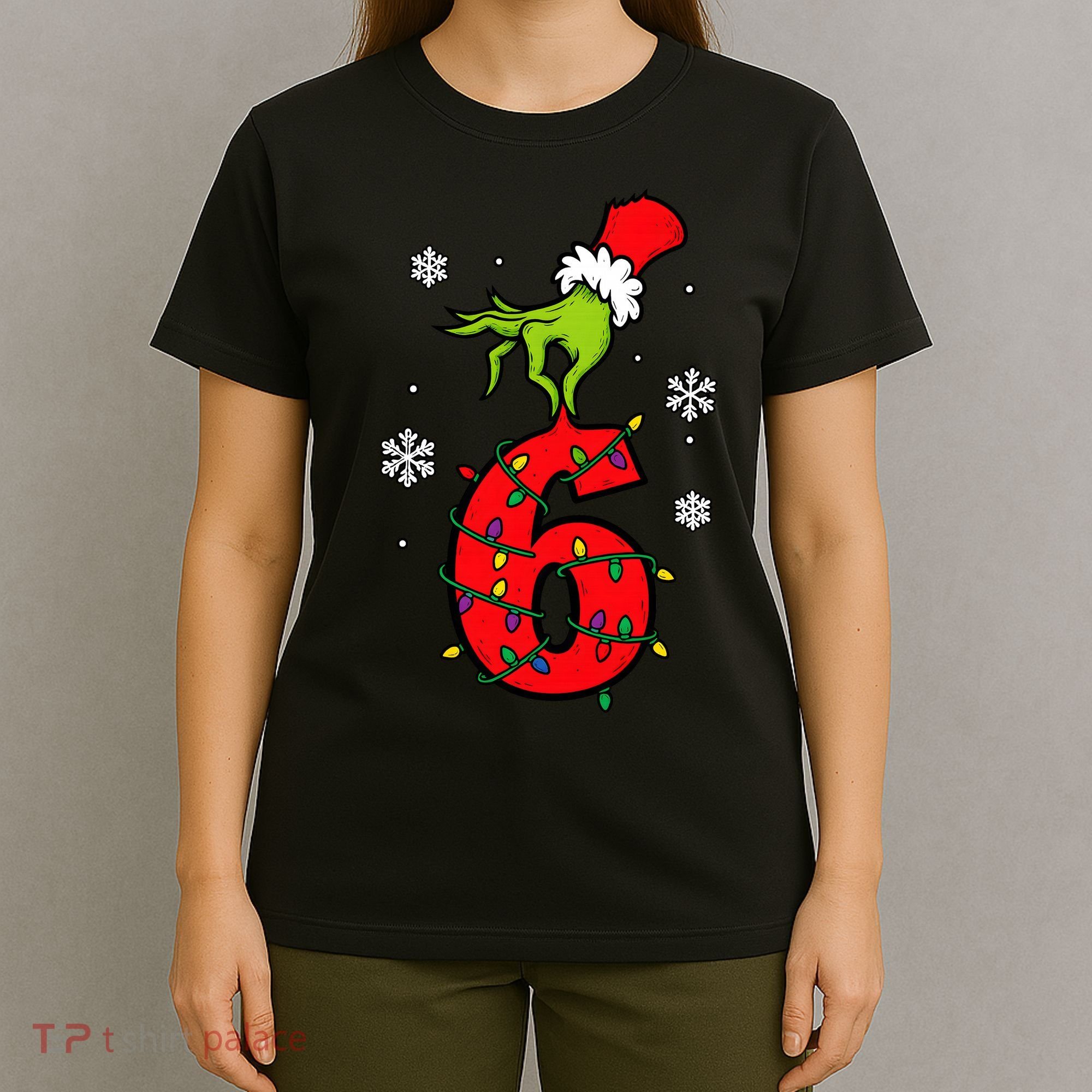 Number 6 Matching 67 Meme 6-7 Family Christmas T-Shirt
