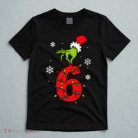 Number 6 Matching 67 Meme 6-7 Family Christmas T-Shirt thumb 5