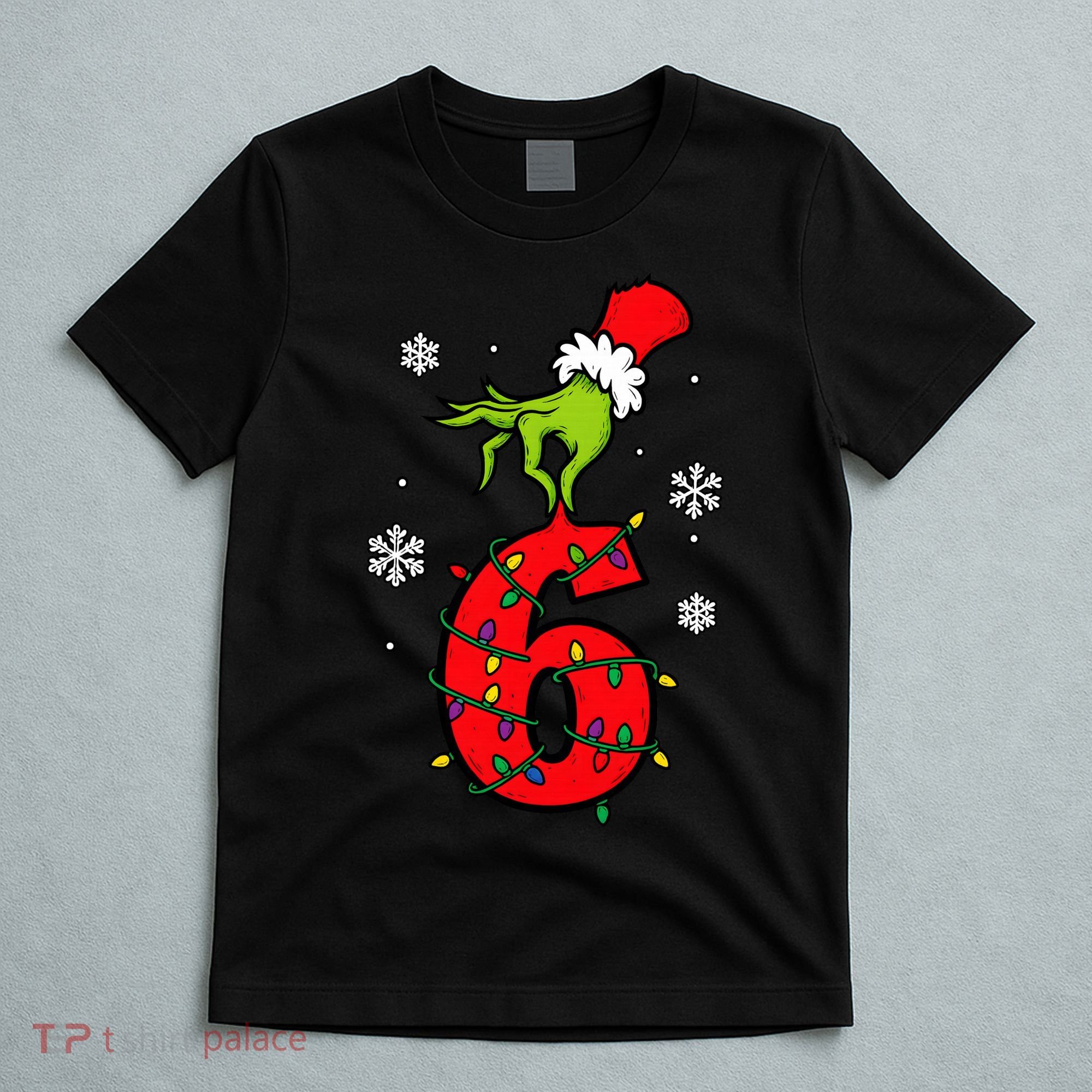 Number 6 Matching 67 Meme 6-7 Family Christmas T-Shirt