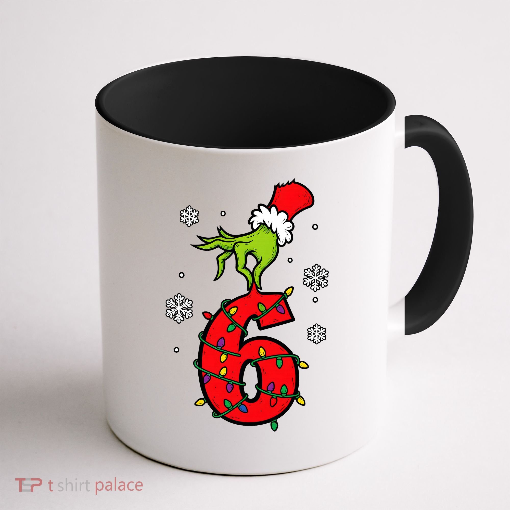 Number 6 Matching 67 Meme 6-7 Family Christmas Coffee Mug