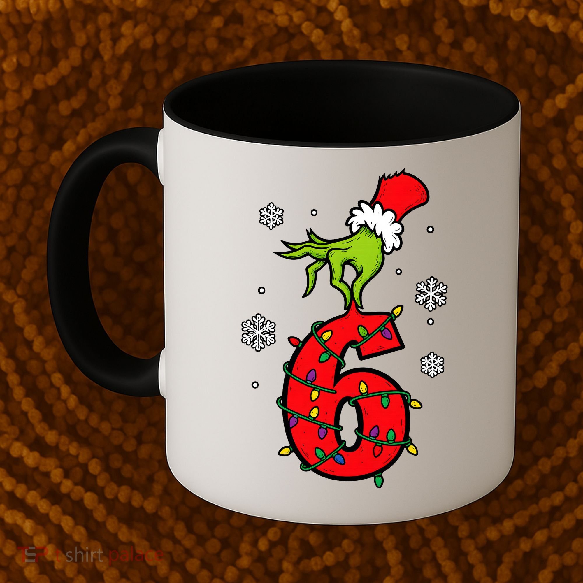 Number 6 Matching 67 Meme 6-7 Family Christmas Coffee Mug