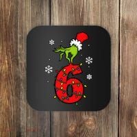 Number 6 Matching 67 Meme 6-7 Family Christmas Coaster thumb 0