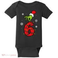 Number 6 Matching 67 Meme 6-7 Family Christmas Baby Bodysuit thumb 0