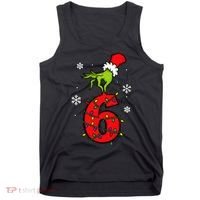 Number 6 Matching 67 Meme 6-7 Family Christmas Tank Top thumb 0