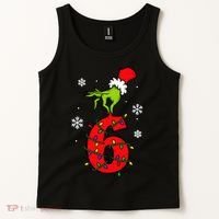 Number 6 Matching 67 Meme 6-7 Family Christmas Tank Top thumb 2