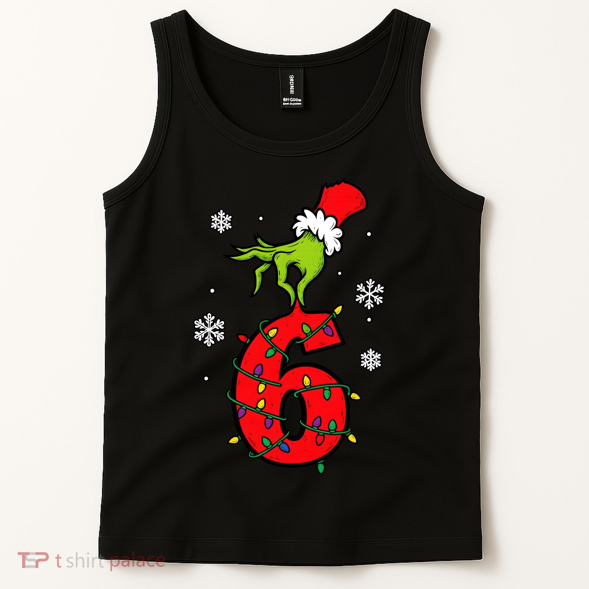 Number 6 Matching 67 Meme 6-7 Family Christmas Tank Top