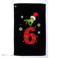 Number 6 Matching 67 Meme 6-7 Family Christmas Golf Towel thumb 0