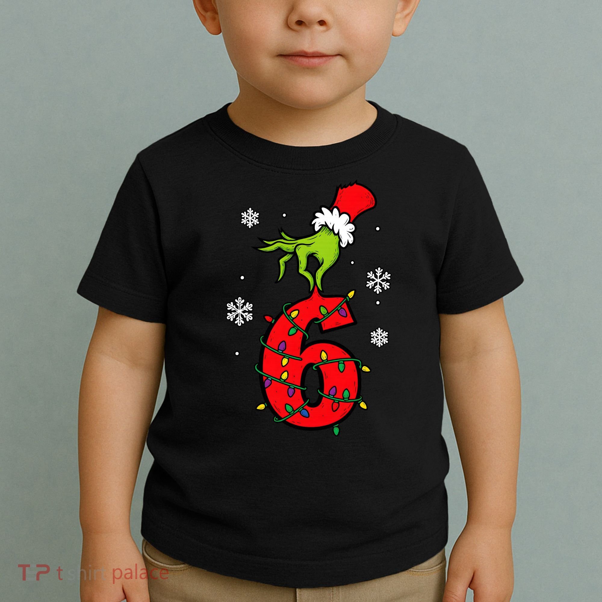Number 6 Matching 67 Meme 6-7 Family Christmas Toddler T-Shirt