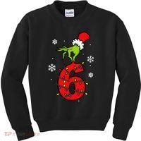 Number 6 Matching 67 Meme 6-7 Family Christmas Kids Sweatshirt thumb 0