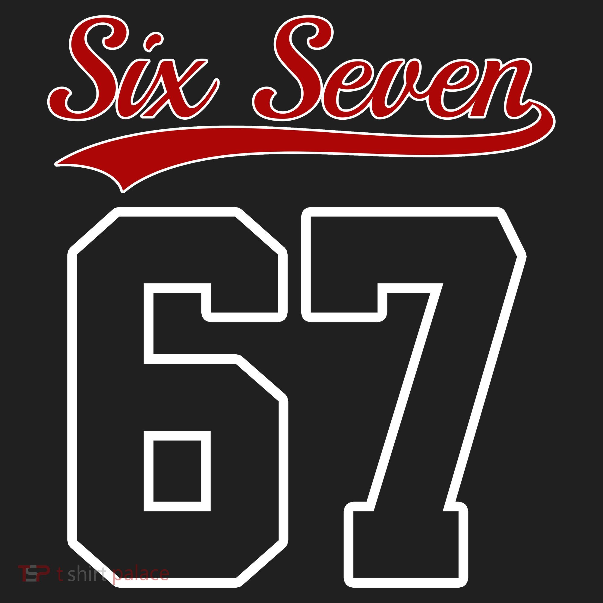 Number 67 Six Seven Baseball Jersey Style Team 67 Women's Sweatshirt