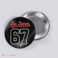 Number 67 Six Seven Baseball Jersey Style Team 67 Button thumb 0