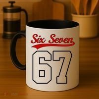 Number 67 Six Seven Baseball Jersey Style Team 67 Coffee Mug thumb 4